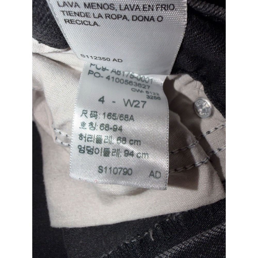 Levi Heritage High Rise Flare womens size 4 W27 black - Picture 5 of 10